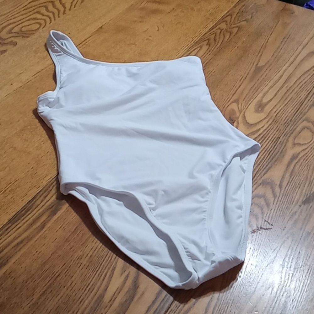 Andie One-Shoulder White One-Piece Swimsuit